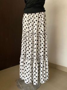 Polka Dot Maxi Skirt