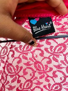 Stylish Magenta Lace Shrug