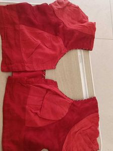 Vibrant Red Ethnic Blouse