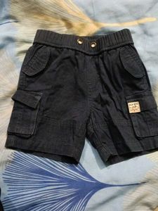 Boy's Navy Blue Cargo Shorts