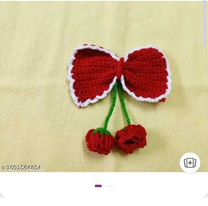 Handmade Crochet Bow Hair Accessory