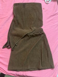 Chic Ribbed Brown Co-ord Set