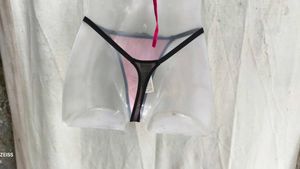Sheer Floral Thong Panty