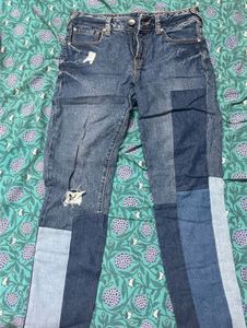 Sale‼️NEW Patchwork Mid-rise Jeans