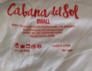 Cabana del Sol ribbed cutout bodysuit