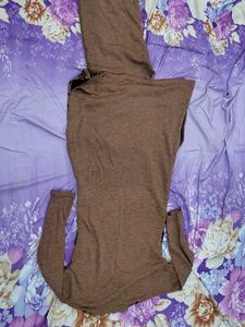 Brown Printed Kurta and Palazzo Set with dupatta