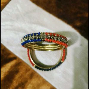 Colorful Beaded Bangle Set