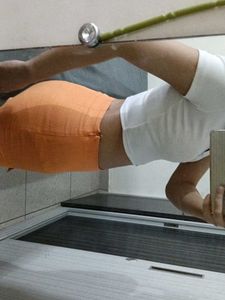Orange Mini Skirt