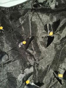 Elegant Black Embellished Gown