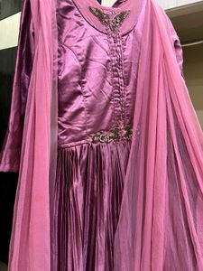 Elegant Pink Ethnic Gown
