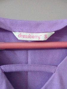 Lavender V-Neck Top