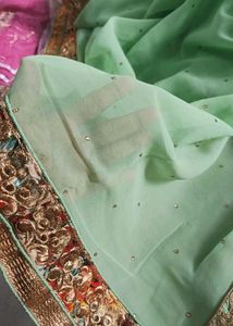 Pista Green saree