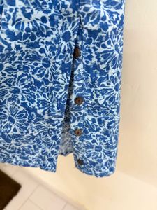 Blue Floral Palazzo Pants