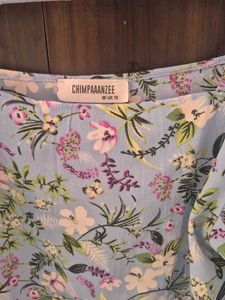 Chic Floral Cold Shoulder Top