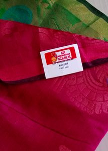 8)Beautiful Art Cotton Silk Blend Saree