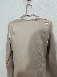 Chic Square Neck Long Sleeve Top