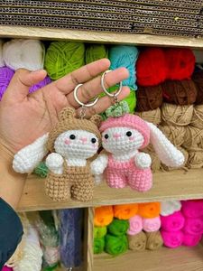 Crochet Bunny Keychains