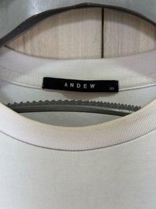 Casual White T-Shirt with Embroidered Surfers