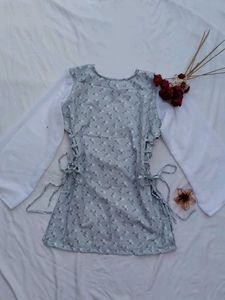 Side Corset short kurti💙