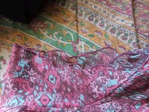 Bohemian Print Lace Neck Top