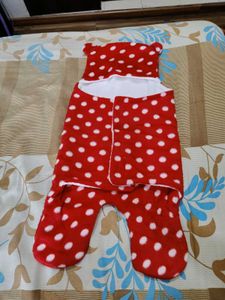 Newborn Baby Swaddle Hooded Wrapper