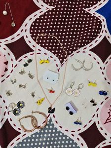 Jewellery Set Collection(23earrings1chain)