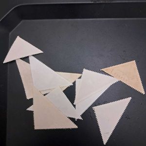 10 Vintage Triangular Stamp Collection