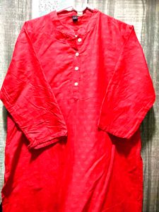 Vibrant Red Kurta