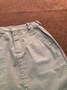 Olive Green Mini Skirt