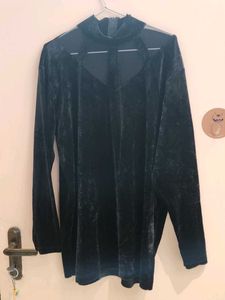 Elegant Velvet Long Sleeve Top