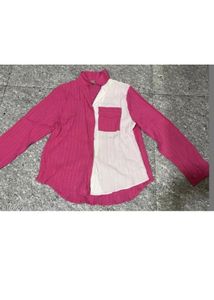 Chic Color Block Button-Up Shirt