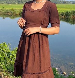 Brown Midi Dress