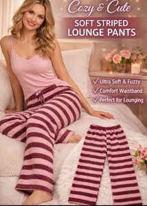 Cozy Striped Lounge Pants