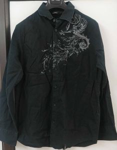 Stylish Black Shirt with Unique Design