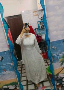 beautiful lakhnavi work kurta with dupatta