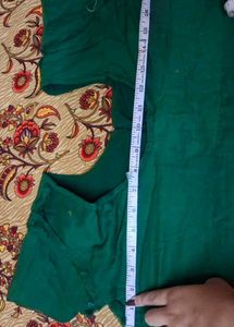 Embroidered Emerald Green Saree