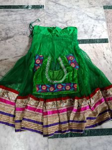 Green Lehenga Choli Set