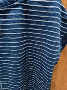 Floral Printed Navy Blue Top