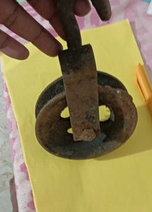 vintage Cast iron open well wheel Pulley