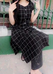 Cotton Sleeveless Kurta Set