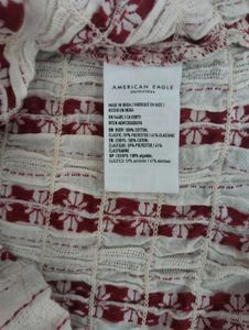 American Eagle Chic Smocked Crop Top