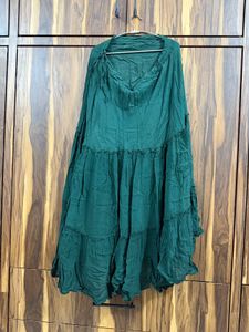 Designer Embroidered Green dress