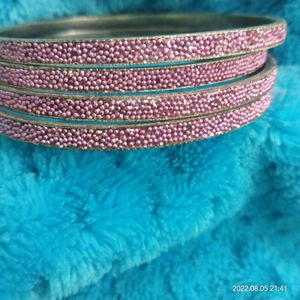 🔥🔥combo of three clr metal shining bangles