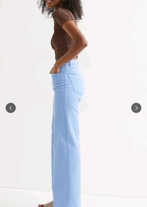 H&amp;M Blue wide twill jeans