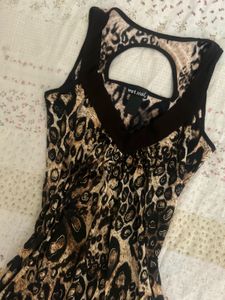 Leopard Print Cut-Out Tank