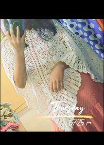 Handmade Elegant Crochet Poncho Cape