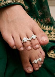 Sparkling Toe Rings Set Any One Pair