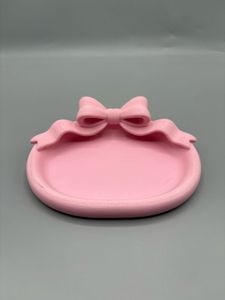 Blush Enhanced  Bow Jewelry Dish