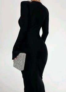 Elegant Black Bodycon Dress