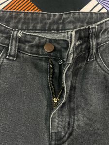 Charcoal Grey Straight Leg Jeans